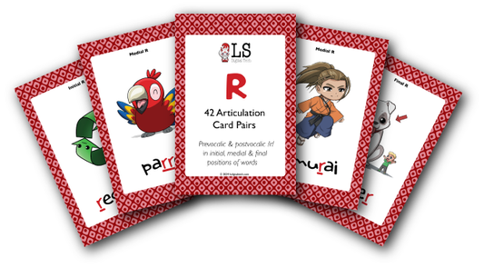 R Articulation Speech Flash Cards-Initial, Medial, Final Positions of Words - lsdigitaltech