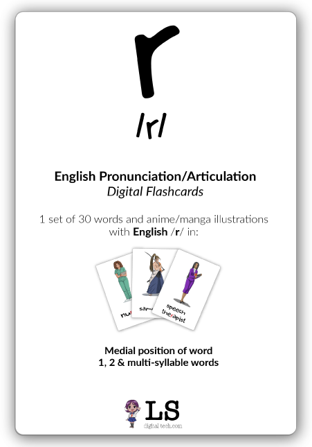 English Pronunciation/Articulation R Flashcards (R-medial)